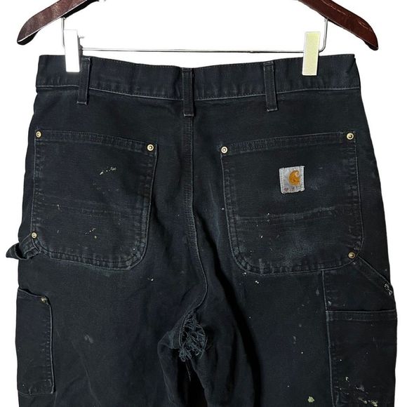 VTG Carhartt Double Knee Dungaree Fit Pants 32X32 - Picture 7 of 7
